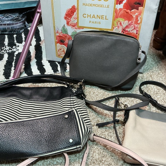 Kate Spade Pink, Black, and Gray Crossbody Bag Collection all 4 included - Picture 7 of 8